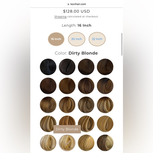 KOVI 100% Human Hair Handtied Wefts - Dirty Blonde - Picture 8 of 8